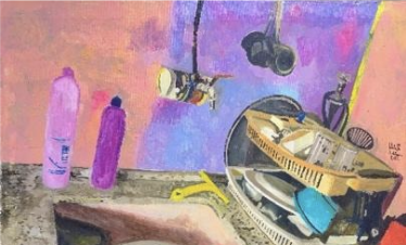 <span>&nbsp;Kitchens series # 5<br>Acrylic on canvas<br>50x 70 cm </span><br>