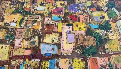 <span>&nbsp;The Camp&nbsp;<br>Acrylic on canvas<br>63x 110 cm&nbsp;<br>2020</span><br>